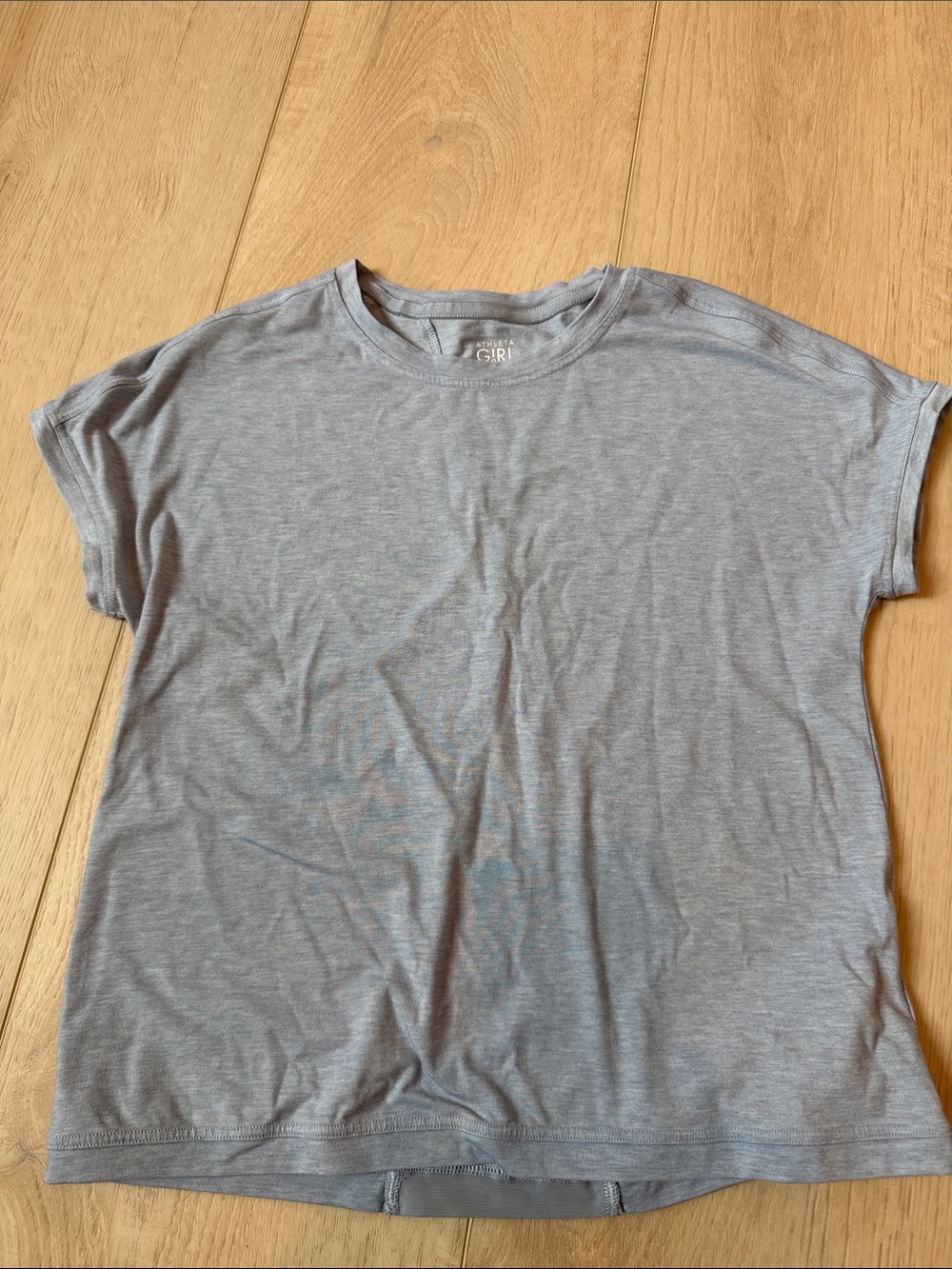Athleta Girl Heathered Blue Back at it Tee